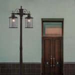 SL080.425.03 Светильник уличный наземный ST-Luce Темный кофе/Прозрачный, Темный кофе E27 3*100W