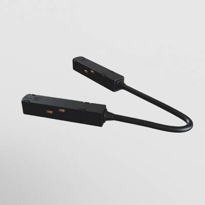 Коннектор питания угловой S35 черный, TRA004CPC-22B. TM Maytoni