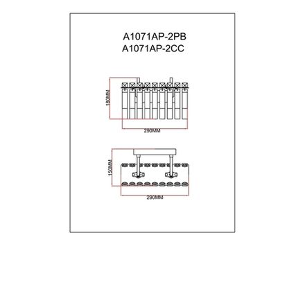 Настенный светильник Arte Lamp MAYOTTE A1071AP-2CC, 2хG9