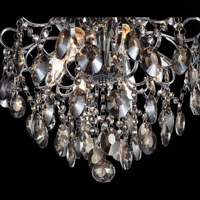 SL846.102.06 Люстра подвесная ST-Luce Темный хром/Тонированный черный E14 6*40W