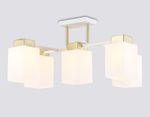 Светильник подвесной TR303047/5 WH/GD белый/золото E27/5 max 60W 540*480*270