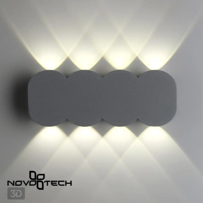 358561 STREET NT21 374 темно-серый Ландшафтный настенный светильник IP54 LED 4000K 8W 85-265V CALLE
