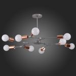 SLE106403-09 Люстра подвесная Серый, Розовое золото E27 9*60W