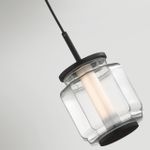 5409/5L HIGHTECH ODL_EX24 37 черный/прозрачный/металл/стекло/акрил Подвесной светильник LED 5W 3000K 304Лм JAM