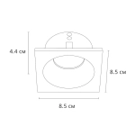 Точечный встраиваемый светильник Arte Lamp HELM A2868PL-1BK, 1хGU10