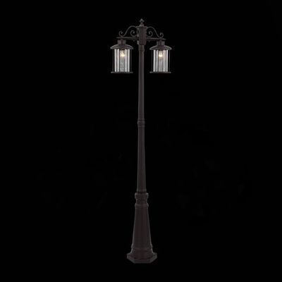 SL080.425.02 Светильник уличный наземный ST-Luce Темный кофе/Прозрачный, Темный кофе E27 2*100W