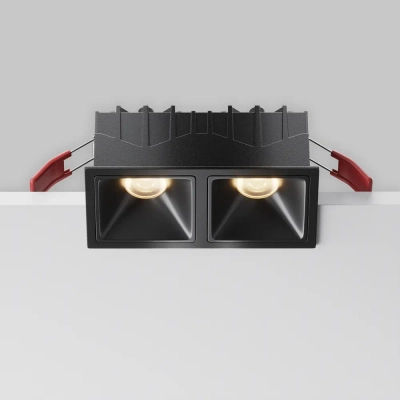 Встраиваемый светильник Альфа / Alfa LED 20 Вт 3000 К 50°, DL043-02-10W3K-SQ-B-1. TM Maytoni