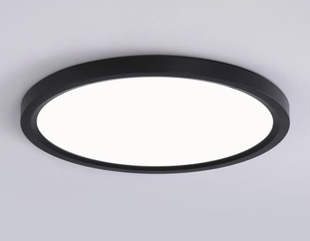 Светильник светодиодный ультратонкий FZ1908 BK черный IP54 35W 3000K-6500K CCT-переключатель D450*25 (Без ПДУ)