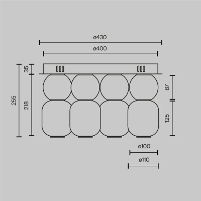 Потолочный светильник Капля / Drop 3000К 60Вт, MOD273CL-L60G3K. TM Maytoni