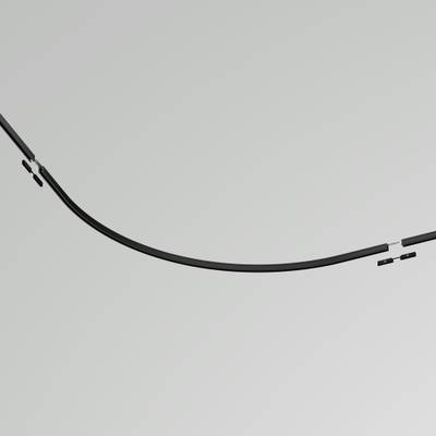 Коннектор радиусный D900 накладной Levity черный, TRA184-R900-11B. TM Maytoni
