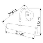 Подсветка для картин Arte Lamp PICTURE LIGHTS BASIC A5023AP-1AB, 1хE14