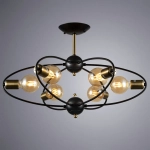 Потолочная люстра Arte Lamp GLASGOW A1963PL-6BK, 6хE27