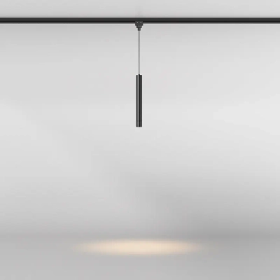 Уличный трековый подвесной светильник Фокус / Focus Led Elasity IP 3000К 8Вт 38° черный, O-TR01-1-P-8WB3K. TM Maytoni