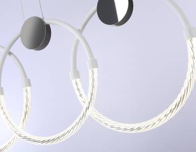 Светильник светодиодный подвесной FL10598/4 WH/CH белый/хром 4200K 45W 940*20*1200 (Без ПДУ)
