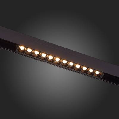 ST361.436.12 Магнитный трековый светильник Черный LED 1*12W 3000K 1 009Lm Ra&gt;80 36° IP20 L222xW22xH44 48V