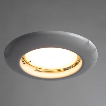 Точечный встраиваемый светильник Arte Lamp PRAKTISCH A1203PL-1WH, 1хGU10