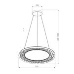 Подвесной светодиодный светильник 40025/1 LED серый, LED