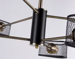 Светильник подвесной TR80172/6 SB/BK бронза/черный E27/6 max 40W D950*375