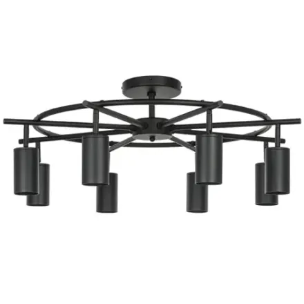 LR718378 Люстра RULLO 8х50W GU10 ЧЕРНЫЙ (571718+214437-8)