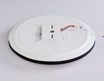 Потолочный светодиодный светильник с Wi-Fi Яндекс Алисой/Tuya/Smart Home/Alexa FZ2005 BK черный IP54 25W 3000K-6500K+RGB D370*55 (ПДУ ИК)