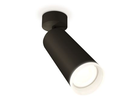 Комплект поворотного светильника XM6343010 SBK/FR черный песок/белый матовый MR16 GU5.3 (A2210, C6343, N6246)