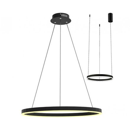 08212,19A(4000K) Подвес Тор черный d40 h150 Led 23W (4000K) 2 типа крепления