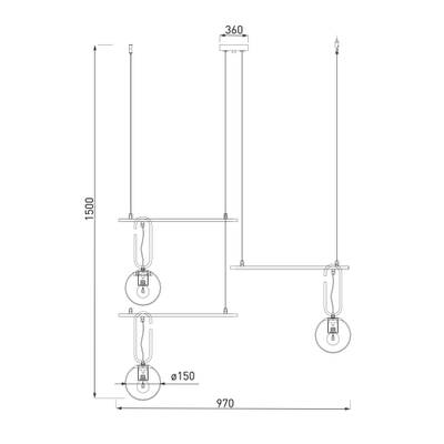 Подвесной светильник 70143/3 белый, E27х3