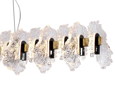 Люстра Мару латунь/черный жемчуг w120*16 h200 Led 40W (3000K)