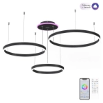 Citilux Дуэт Смарт CL719A701 RGB Умная подвесная люстра Чёрная