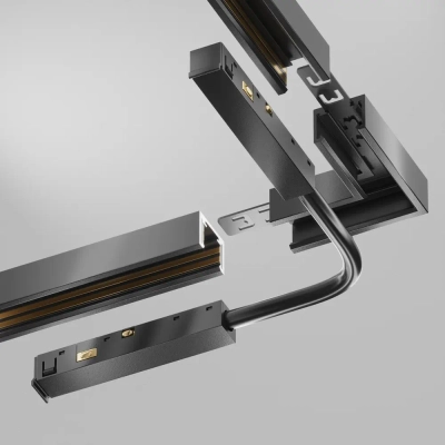 Коннектор питания шарнирный Exility X, черный, TRA239CS-42B. TM Maytoni