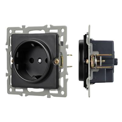Механизм электрической розетки SCT-GP-MEU-PL-BK (250V, 16A) (Arlight, -)
