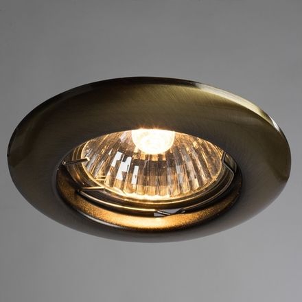 Точечный встраиваемый светильник Arte Lamp PRAKTISCH A1203PL-1AB, 1хGU10