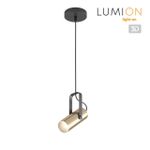 3714/1 MODERNI LN19 162 золотой, чёрный Подвес GU10 LED 1*5W 220V CLAIRE