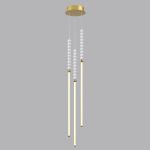 6639/33L HIGHTECH ODL24 291 металл/античная бронза/белые бусы из акрила Подвесной светильник IP 20 LED 33W 3500K 220V MONELLA