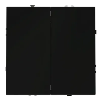 VLS020508 Перекрестный переключатель встраиваемый VOLTUM S70 двухклавишный 10А, (черный матовый). (ТМ Maytoni)