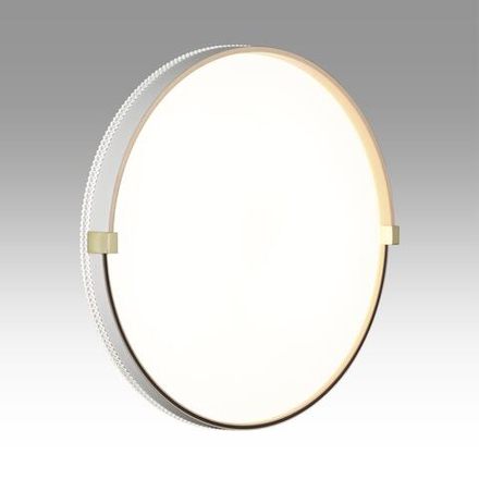 7646/DLN PALE SN 189 Светильник пластик/белый/золотой LED 48Вт 3000/4000/6000К D390 IP43 CCT OLIDI WHITE