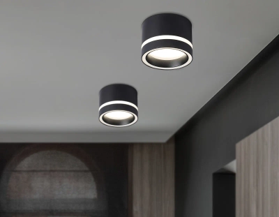 Накладной точечный светильник GX53 TN5246 BK черный GX53 max 12W D85*62