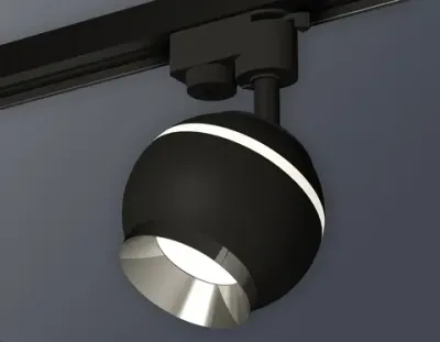 Комплект трекового светильника XT1102003 SBK/PSL черный песок/серебро полированное GU5.3 LED 3W 4200K (A2521, C1102, N7032)