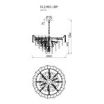 Люстра подвесная Finezza FL1092-18P, E14х18