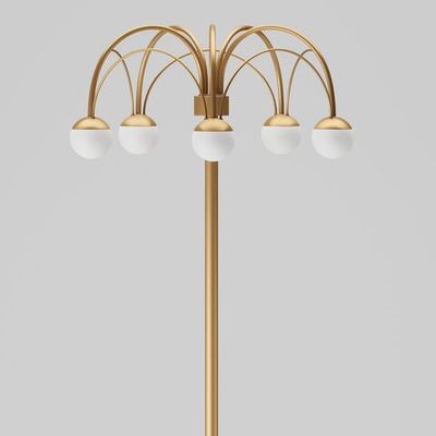 Напольный светодиодный светильник с регулировкой цветовой температуры Ragno 90194 золото