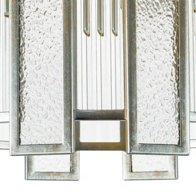 712044 Люстра AGAVE 3х40W E27 СЕРЕБРО С ПАТИНОЙ/ПРОЗРАЧНЫЙ Lightstar