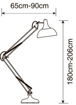 Торшер Arte Lamp GOLIATH A2487PN-1BK, 1хE27