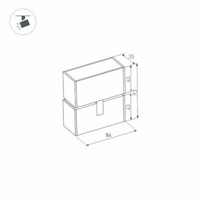 Светильник MAG-LASER-FOLD-45-S84-3W Day4000 (WH, 15 deg, 24V) (Arlight, IP20 Металл, 3 года)