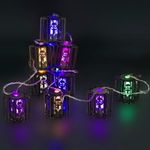 A-482 гирлянда светодиодная, прозрачный провод 2м, 10 LED с насадками