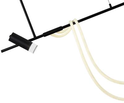 08039K-120A,19 Подвес диммируемый Кайли черный L120 h120 Led 40W+GU10 1*10W (4000K) с пультом ДУ