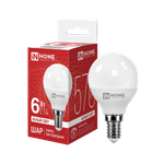 Лампа светодиодная LED-ШАР-VC 6Вт шар 4000К нейтр. бел. E14 570лм 230В IN HOME 4690612020518