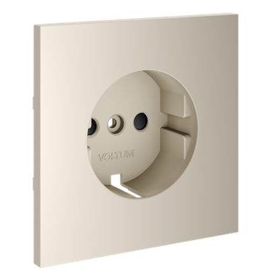 VLS000703 Накладка для розетки с заземлением и защитными шторками, S70 (кашемир). (ТМ Maytoni)