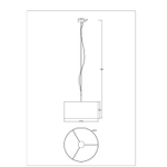 Подвесная люстра Arte Lamp COPPA A4095SP-3GY, 3хE27