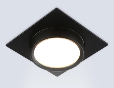 Светильник встраиваемый TN6739 BK черный IP44 GX53 110*110*57