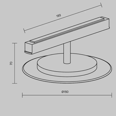 Трековый светильник Релакс / Relax Exility 4000K 5Вт 120°, TR107-2-5W4K-BS. TM Maytoni